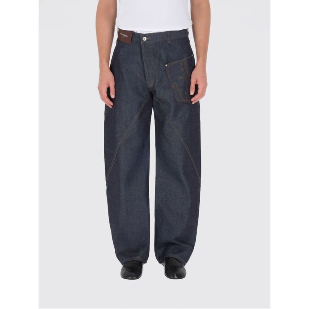 Jw Anderson Men Jw Anderson Baggy Cotton Denim Jeans
